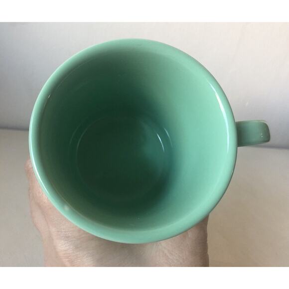 Fiesta HLC Ceramic Coffee Mug O-Ring Handle Sea Foam Mint Green 10 Ounce USA - Picture 9 of 12